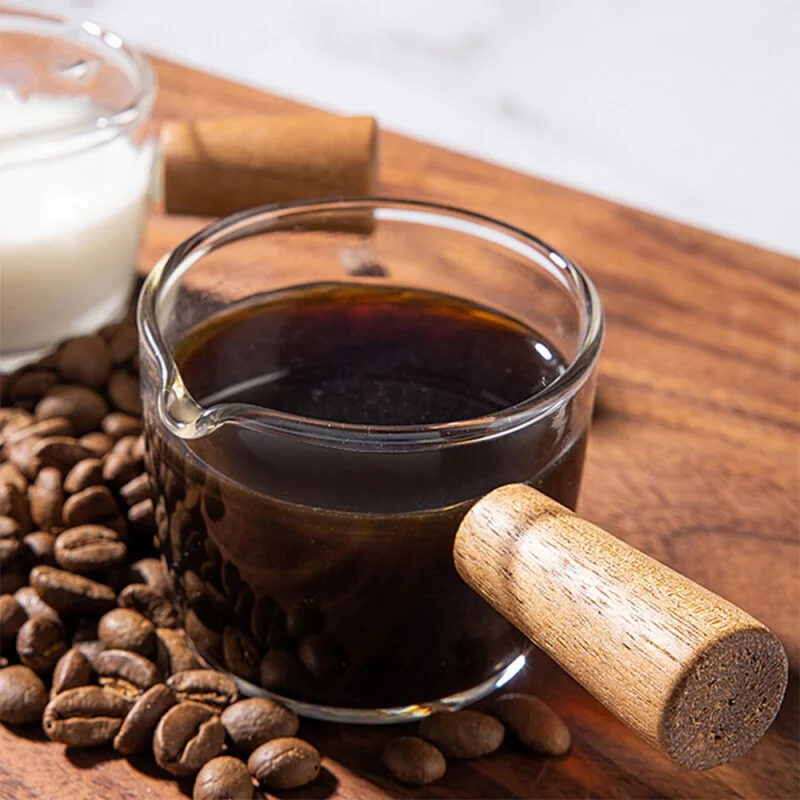 Espresso Shot Glass - 50/100ml Misurino in vetro Manico in