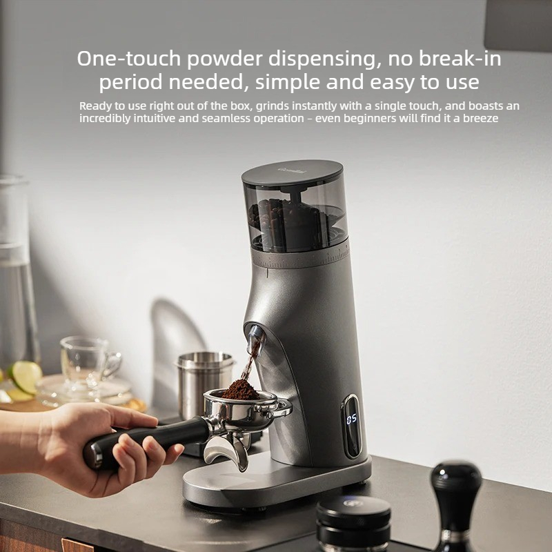 Coffee Grinder Burr Flat - Macinacaffè elettrico Gemilai 9010C 220V 150W,
