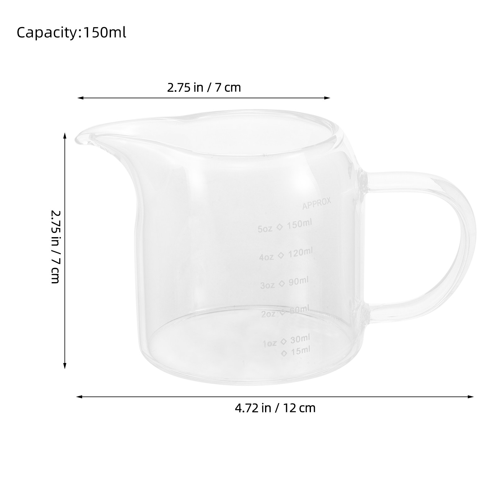 Tazza dosatrice in vetro 150 m - Espresso Shot Glass recensione e prezzo